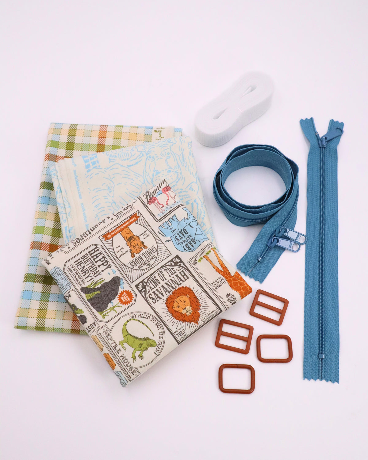 The Violet Backpack Kit in Animal Park Fun